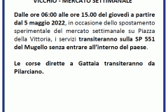 Avviso Autolinee Toscane - sospensione fermata per mercato